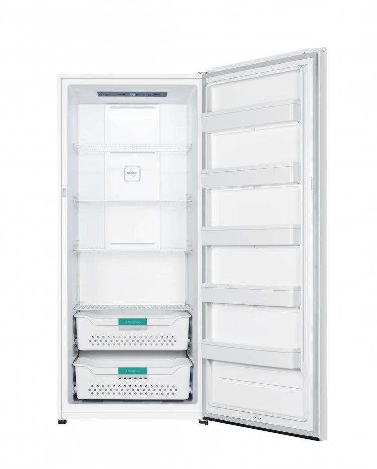 Hisense FV21D6AWE Upright Freezer, 33" Width, ENERGY STAR Certified, 21.2 cu. ft. Capacity, Frost Free, Interior Light (Freezer), White colour