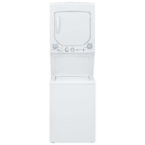 GE 2.6 Cu. Ft. Electric Washer & Dryer Laundry Centre (GUD24ESMMWW) - White