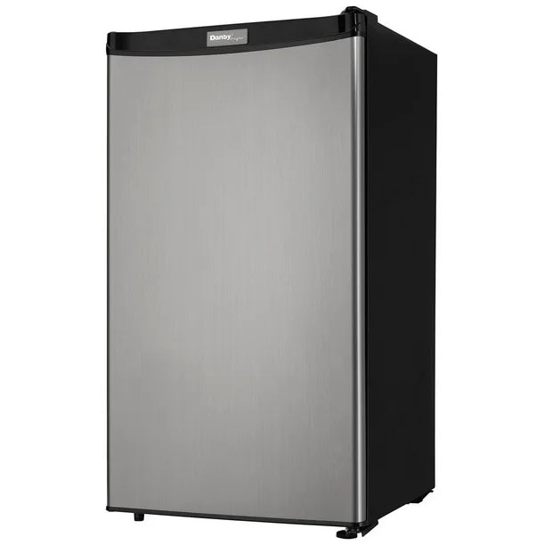 Danby Designer 3.2-ft³ 18-in Freestanding Compact Refrigerator - Stainless Steel (DAR032A2BSLDB/DCR032A2BSLDD)