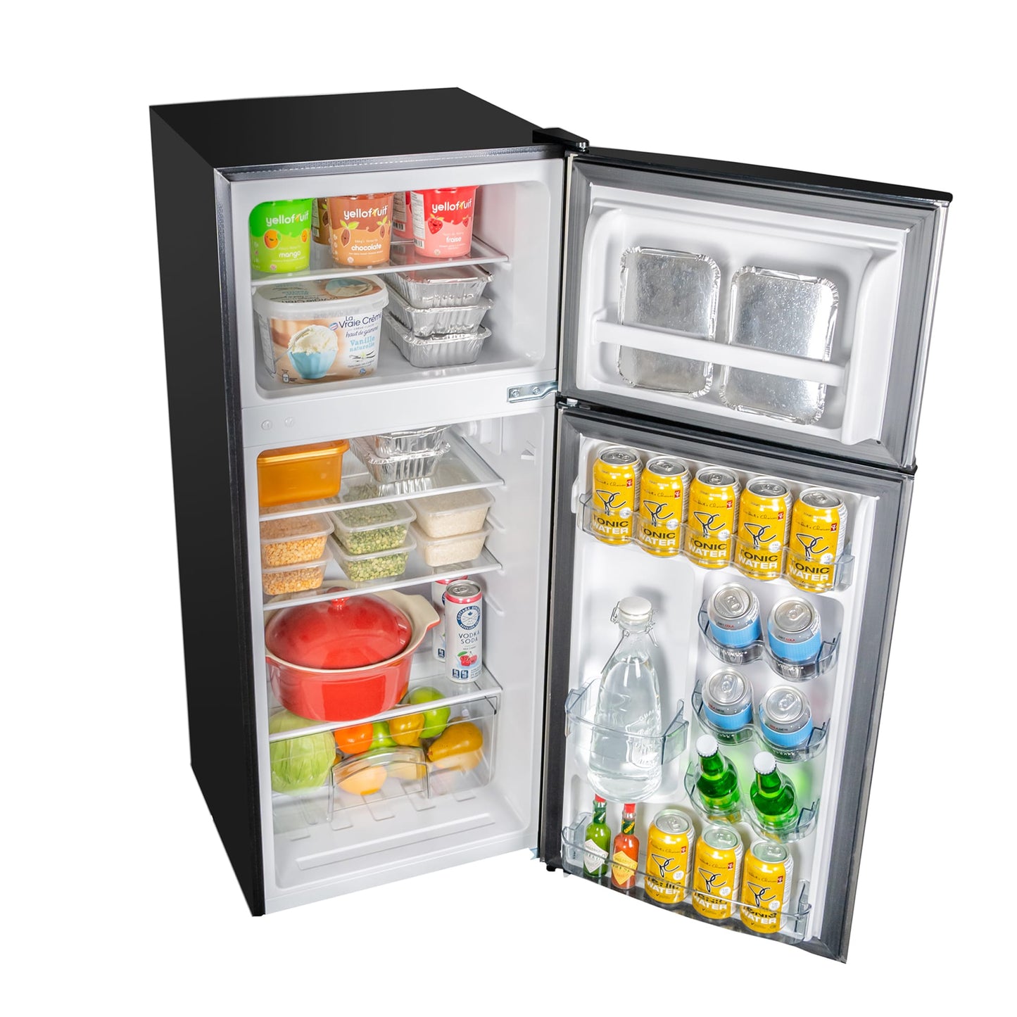 Danby 4.5 cu. ft. 2 Door Compact Fridge in Stainless Steel Look (DCR045B1SLDB)