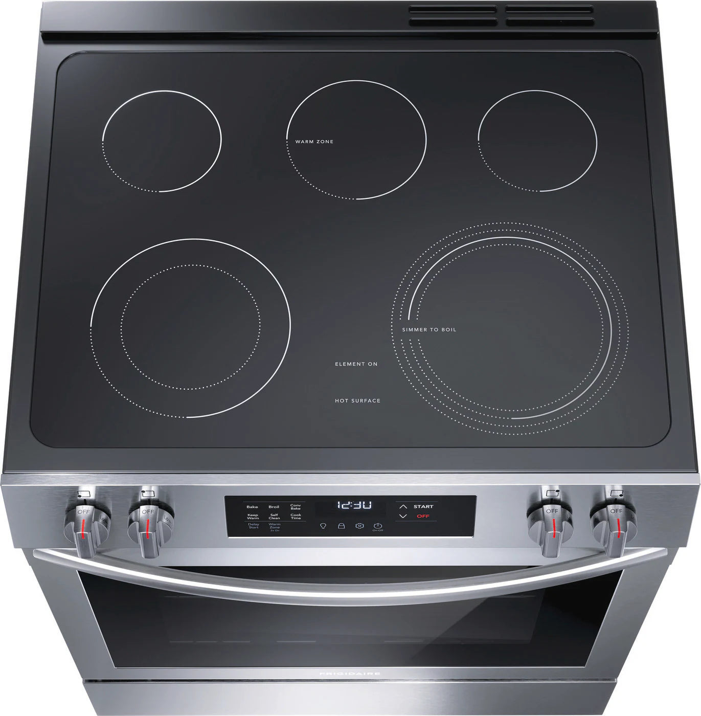 Frigidaire FCFE308CAS Range, 30" Width, Electric Range, Convection, 5 Burners, 5.3 cu. ft. Capacity, Storage Drawer, Stainless Steel