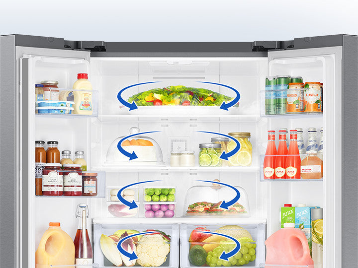 Samsung 22 cu.ft. 30" French Door Refrigerator with modern design RF22A4111SR/AA – Stainless Steel