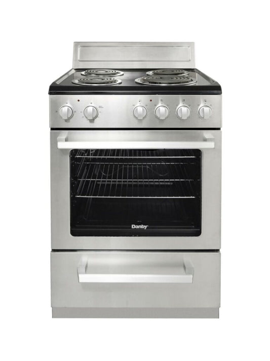 Danby 24″ Wide Electric Range in Stainless Steel (DERM240BSSC)
