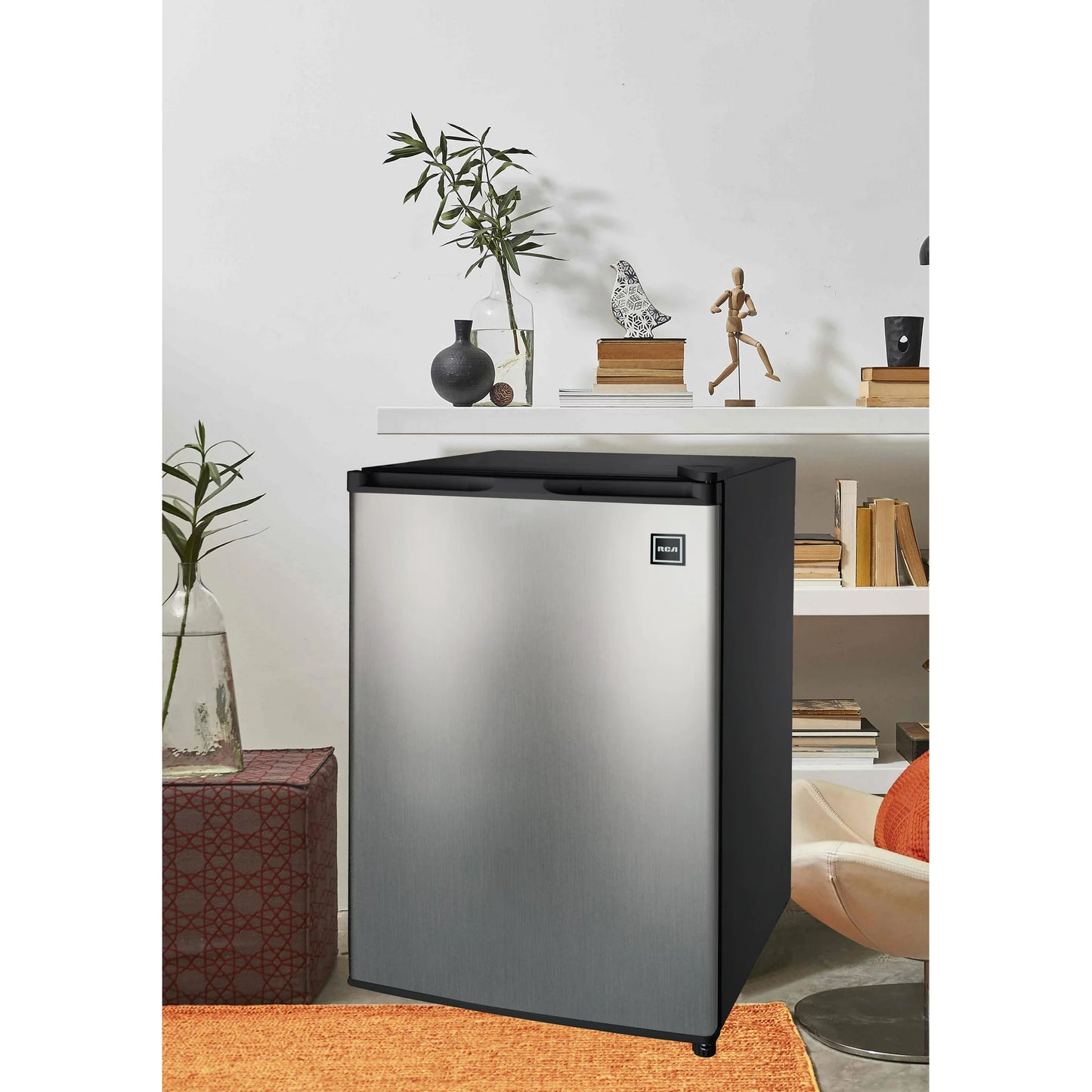 RCA 2.6 cu. ft. Mini Fridge in Stainless Steel #RFR283-B