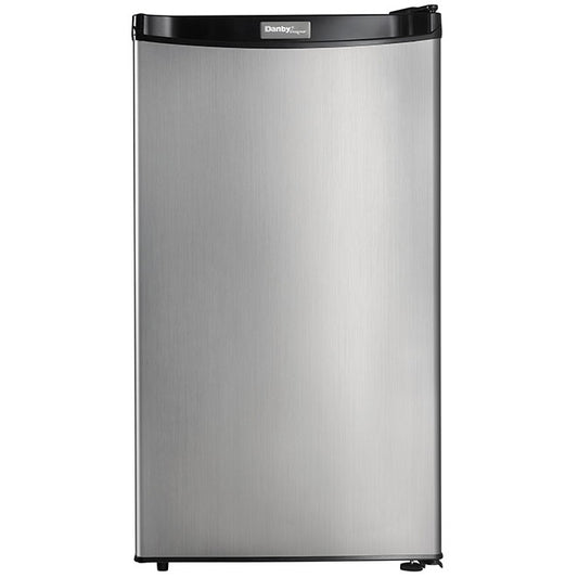 Danby Designer 3.2-ft³ 18-in Freestanding Compact Refrigerator - Stainless Steel (DAR032A2BSLDB/DCR032A2BSLDD)