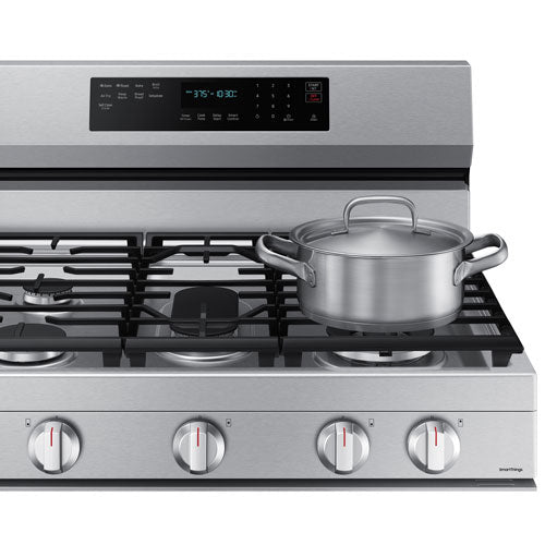 6.0 cu. ft. Smart Freestanding Gas Range with No-Preheat Air Fry, Convection+ & Stainless Cooktop in Stainless Steel NX60A6711SS