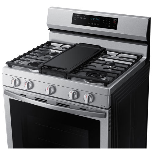 6.0 cu. ft. Smart Freestanding Gas Range with No-Preheat Air Fry, Convection+ & Stainless Cooktop in Stainless Steel NX60A6711SS