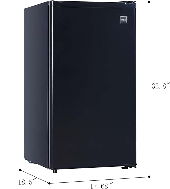 3.2 Cubic Feet Fridge, Black (RFR321-Black)