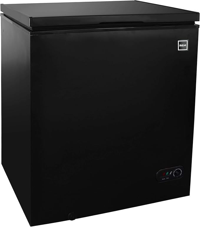 RCA RFRF454-BLACK 5.1 Cubic Feet Chest Freezer, 5 cu ft, Black (RFRF454-BLACK)