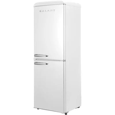 Galanz Galanz 7.4 cu.ft. Retro Bottom Freezer Refrigerator, Milkshake White - ENERGY STAR®