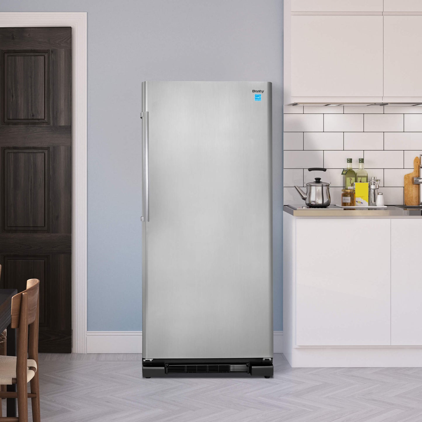 Danby Designer 17.0 cu. ft. Apartment Size Fridge in Stainless Steel Look (DAR170A3BSLDD)