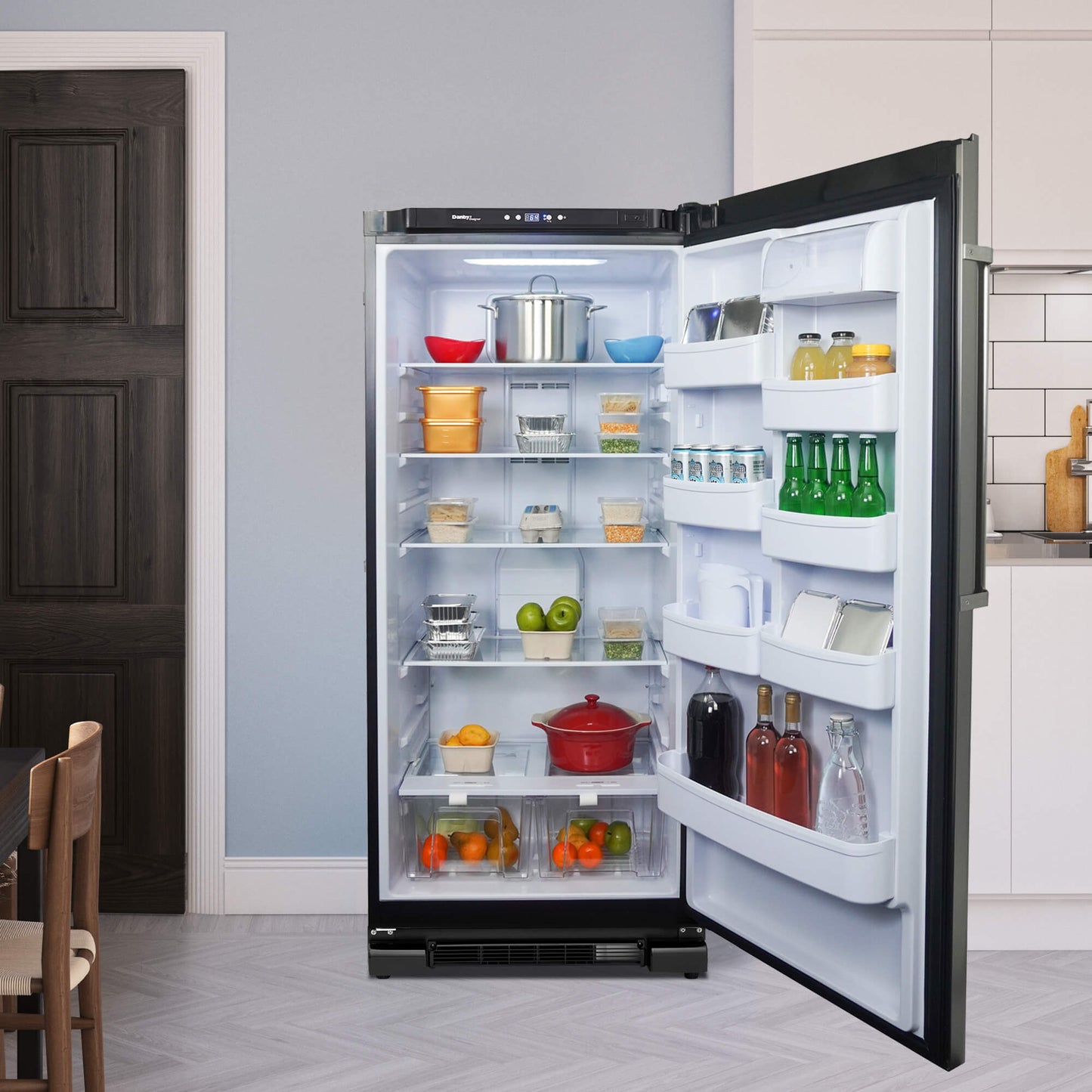 Danby Designer 17.0 cu. ft. Apartment Size Fridge in Stainless Steel Look (DAR170A3BSLDD)