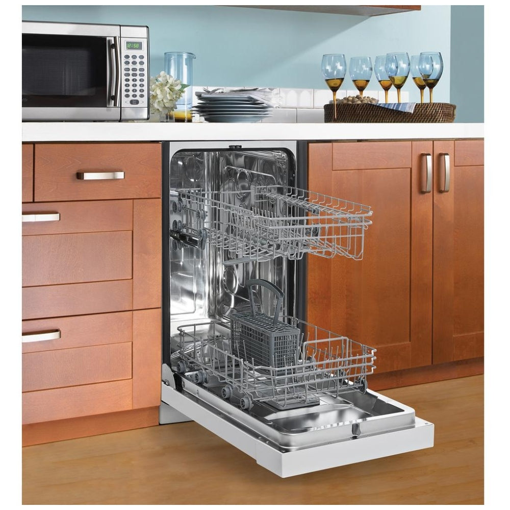 Danby 18″ Wide Built-in Dishwasher in White (DDW1804EW)