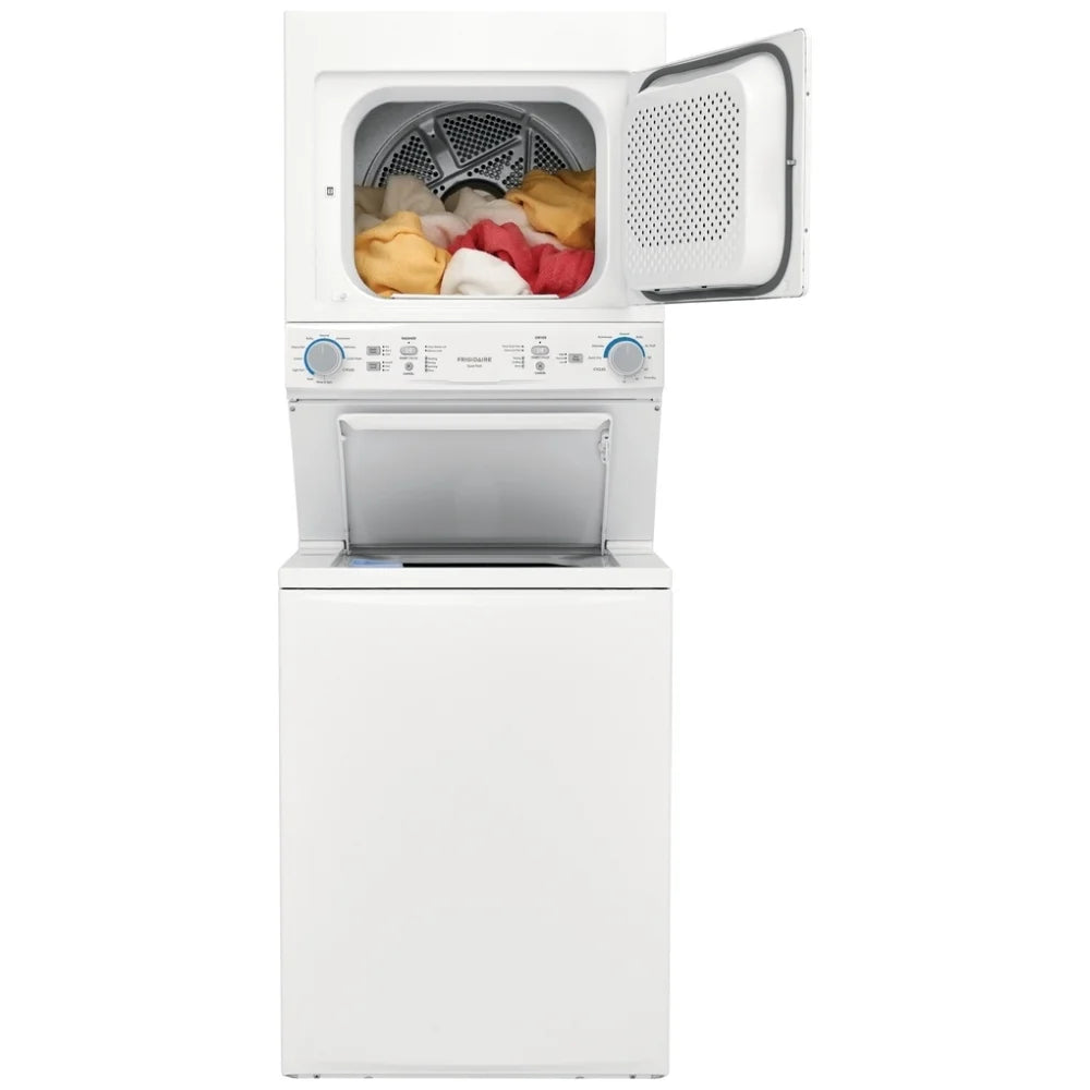 Frigidaire FLCE752CAW 27 inch Width Washer & Dryer Set, Contains Agitator