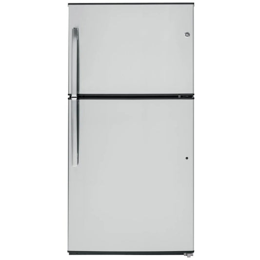 33" (GTE21GSHSS) Top Freezer Refrigerator ENERGY STAR Certified, 21.2 cu. ft. Capacity, Stainless Steel