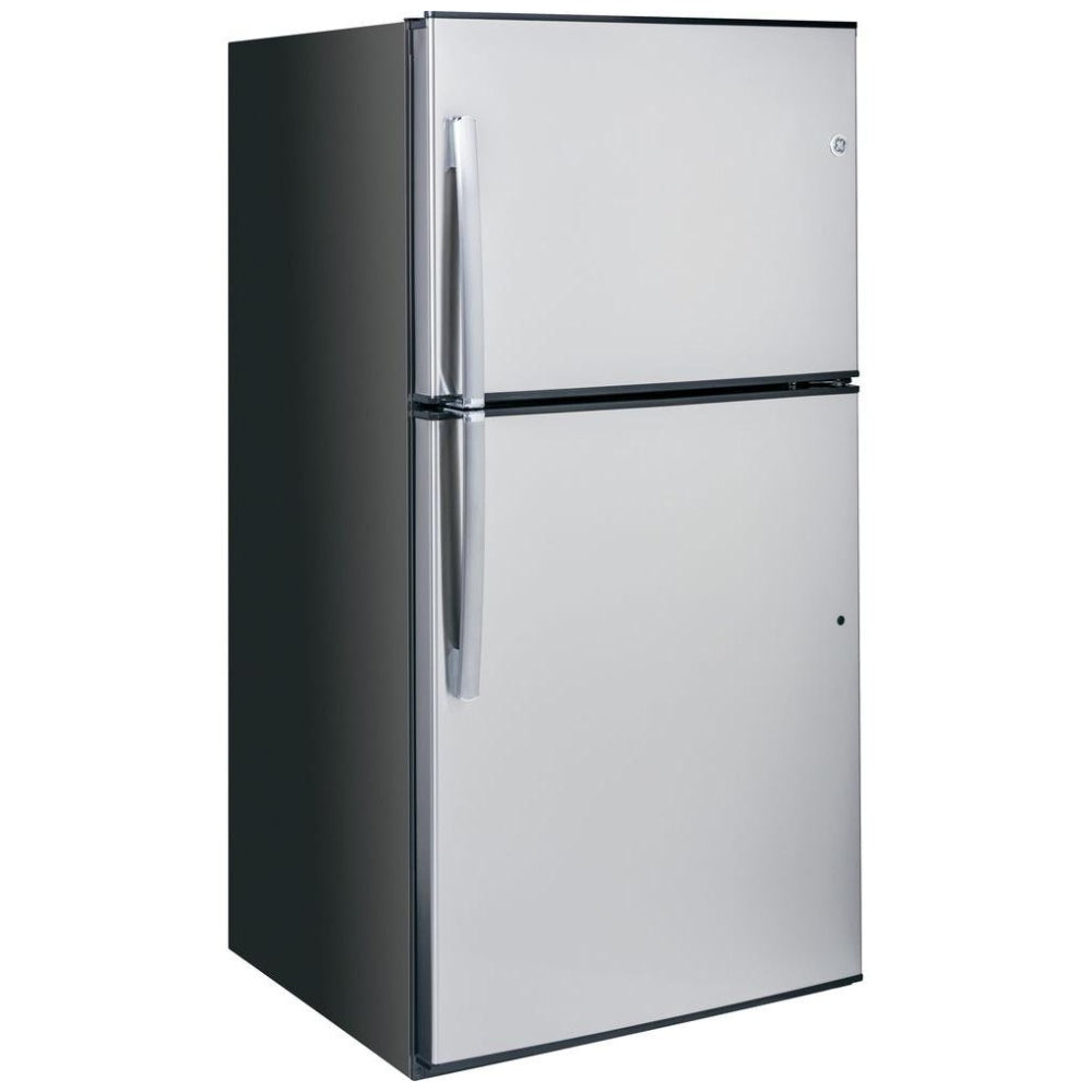 33" (GTE21GSHSS) Top Freezer Refrigerator ENERGY STAR Certified, 21.2 cu. ft. Capacity, Stainless Steel