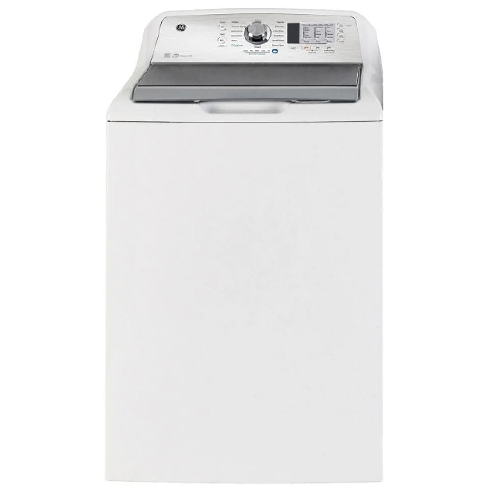 GE Top Load Washer, 27" Width, ENERGY STAR Certified, 5.3 cu. ft. Capacity, 14 Wash Cycles, 800 RPM Washer Spin Speed, White (GTW680BMRWS)