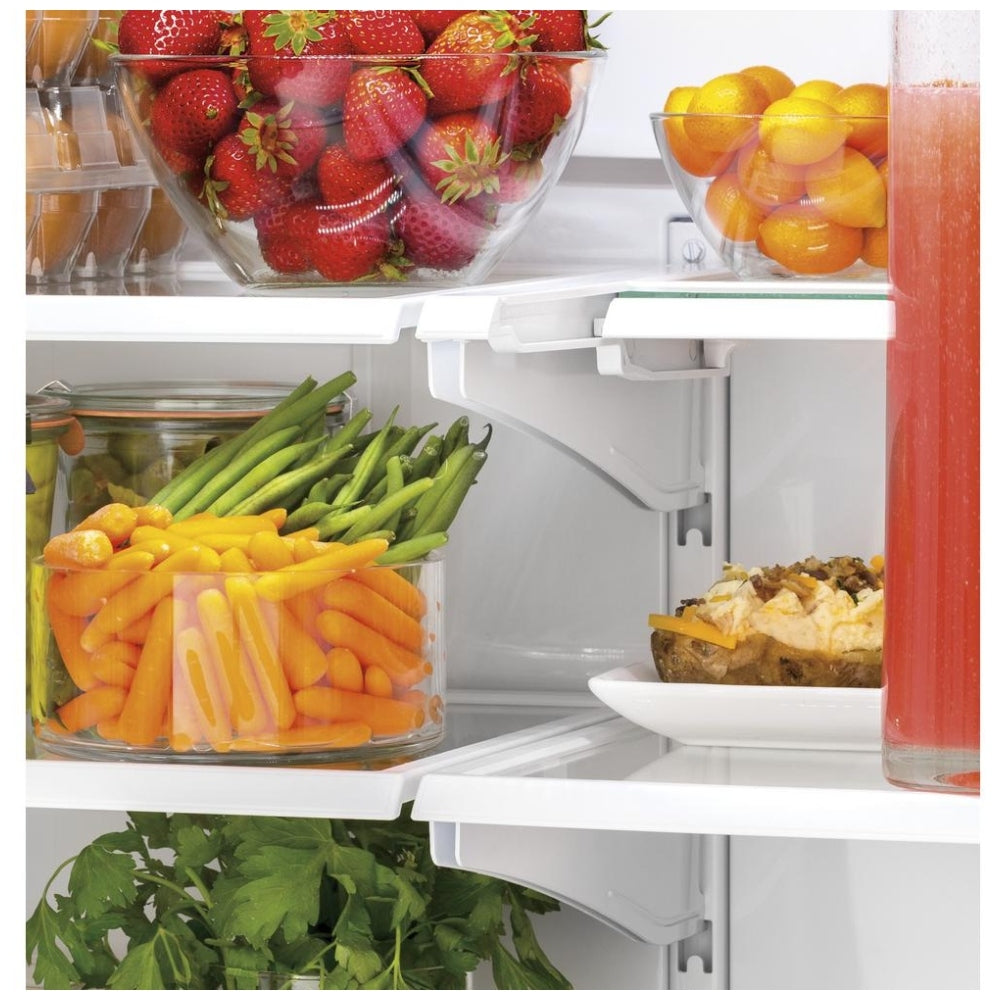 GE® ENERGY STAR® 18.6 Cu. Ft. Counter-Depth French-Door Refrigerator (GWE19JSLPFSS/GWE19JSLSS)