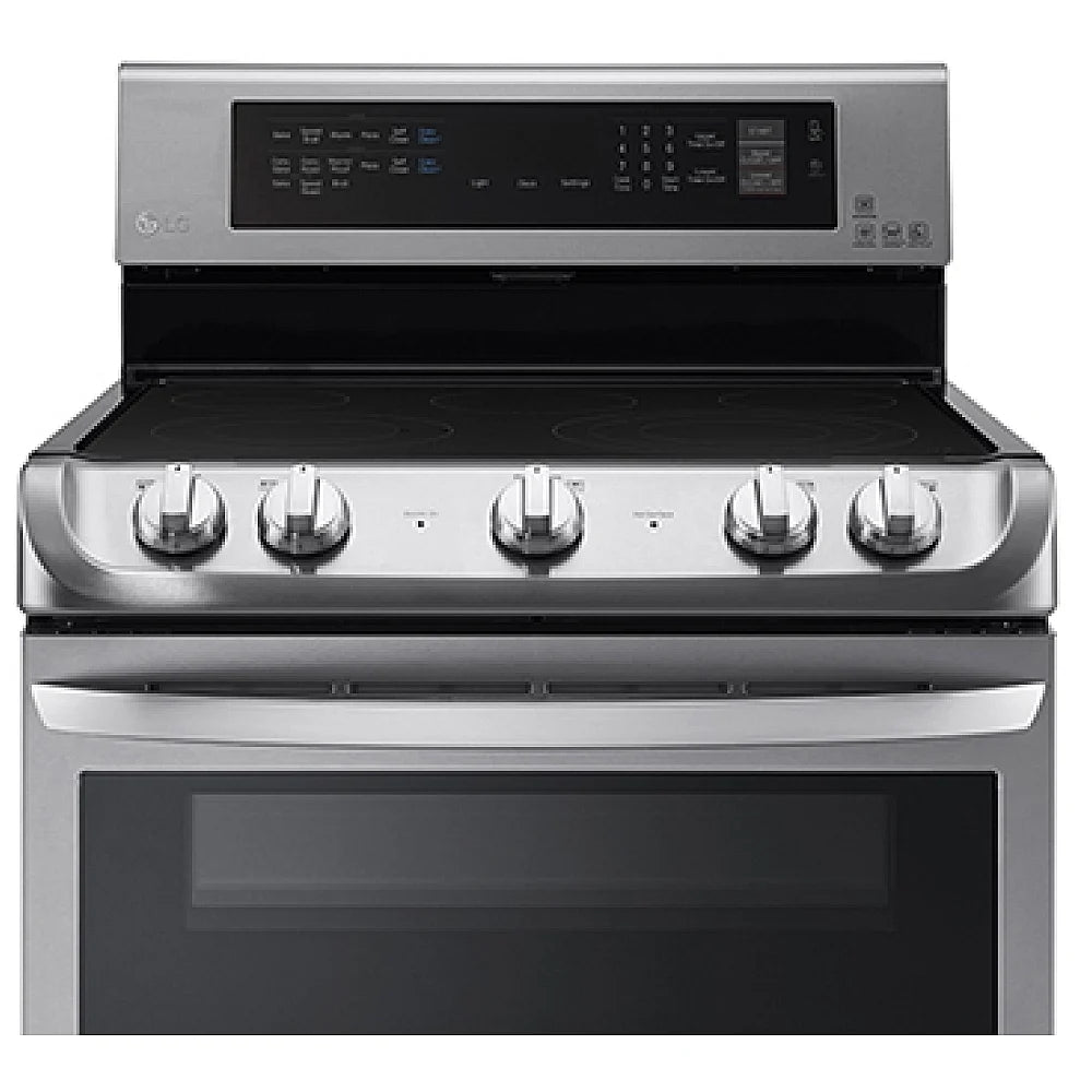 LG LDE5415ST Range, 30 inch Exterior Width, Electric, Self Clean, Convection, 5 Burners, 7.3 cu. ft. Capacity, 2 Ovens, Stainless Steel True European Convection