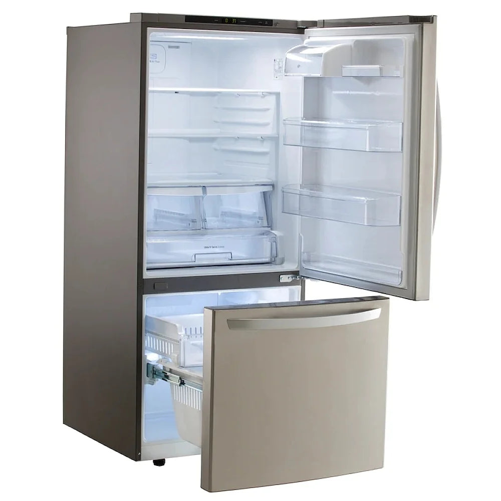 30" LG Bottom Mount Freezer Refrigerator (LRDNS2200S) Stainless Steel