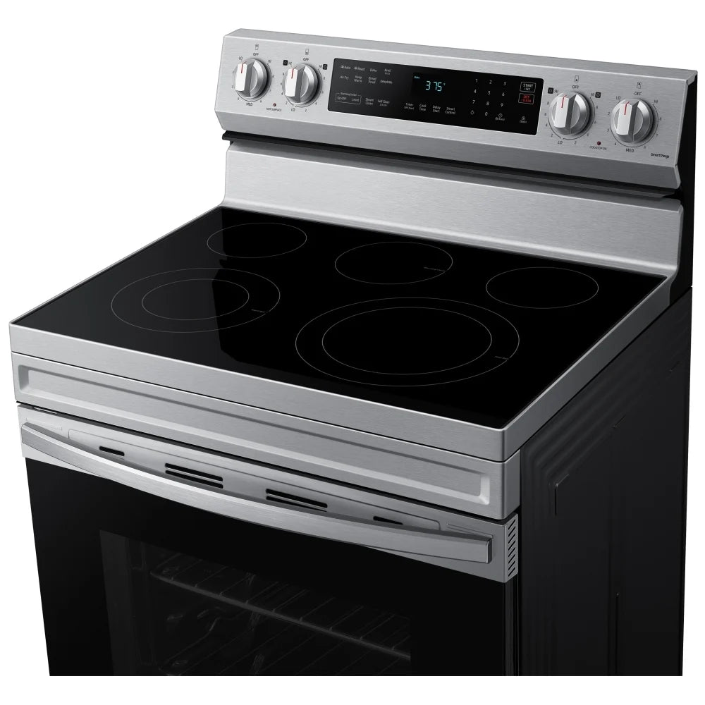 Samsung 30" 6.3 Cu. Ft. Fan Convection Electric Air Fry Range (NE63A6511SS) – Stainless Steel