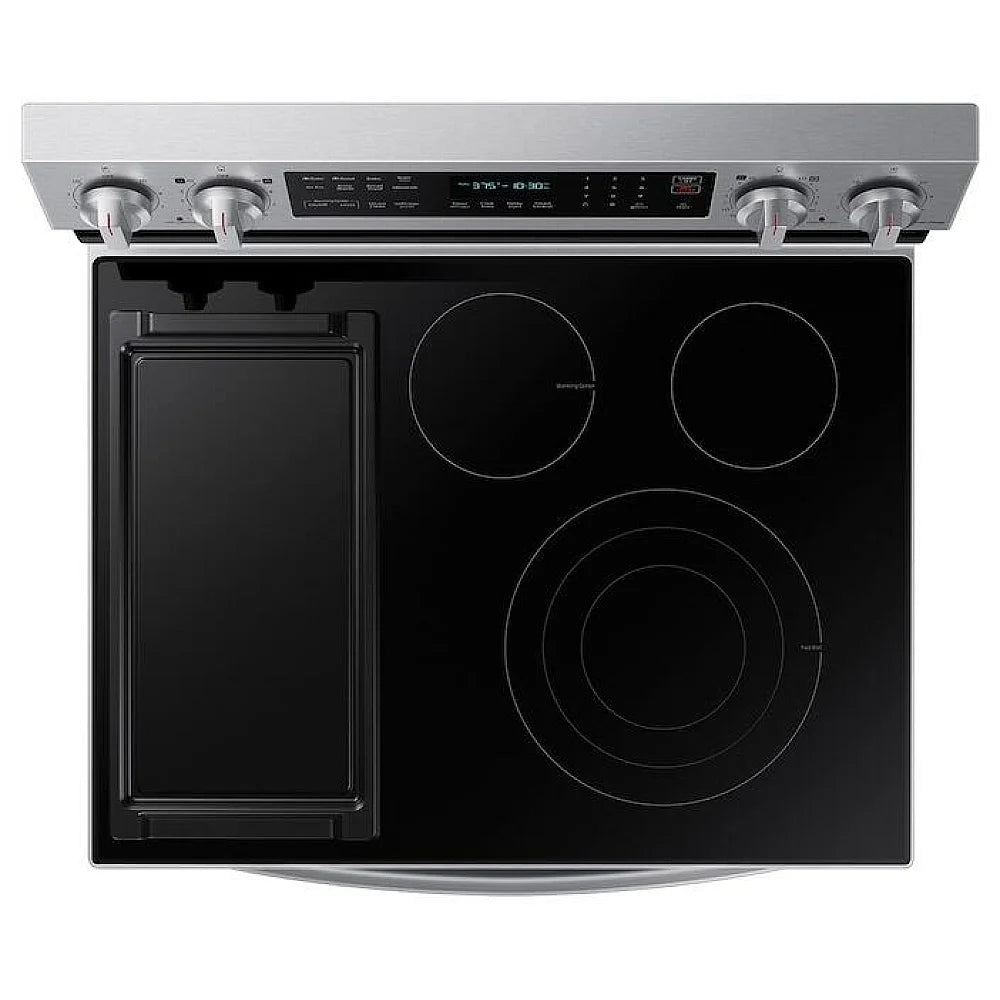 30" 6.3 cu. Ft. Smart Electric Freestanding True Convection Range with Air Fry (NE63A6711SS/AC)