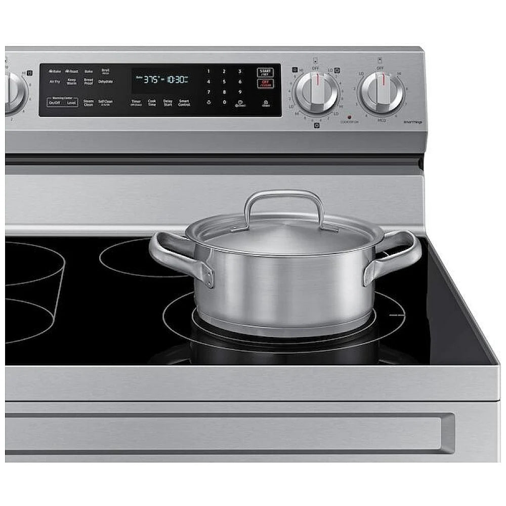 30" 6.3 cu. Ft. Smart Electric Freestanding True Convection Range with Air Fry (NE63A6711SS/AC)