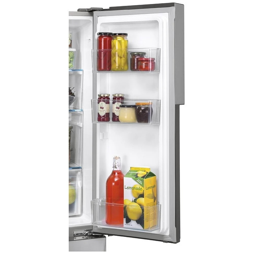 33'' Haier 16.4 Cu Ft Quad Door Refrigerator Fingerprint Resistant Stainless Steel - ENERGY STAR®(QHE16HYPAFS)