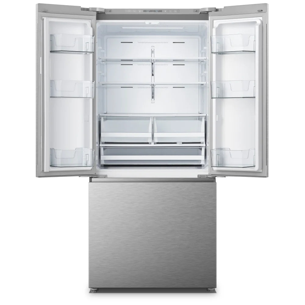 30" Hisense French Door Refrigerator, 20.8 cu. ft. Capacity, Stainless Steel (RF210N6AHE)