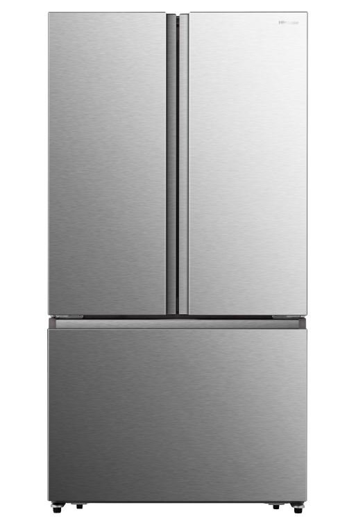 Hisense RF266C3FSE French Door Refrigerator, 36" Width, ENERGY STAR Certified, 26.6 cu. ft. Capacity, Freezer Located Ice Dispenser, Interior Water Dispenser, LED Lighting, Fingerprint Resistant, Stainless Steel colour PureFlat Design