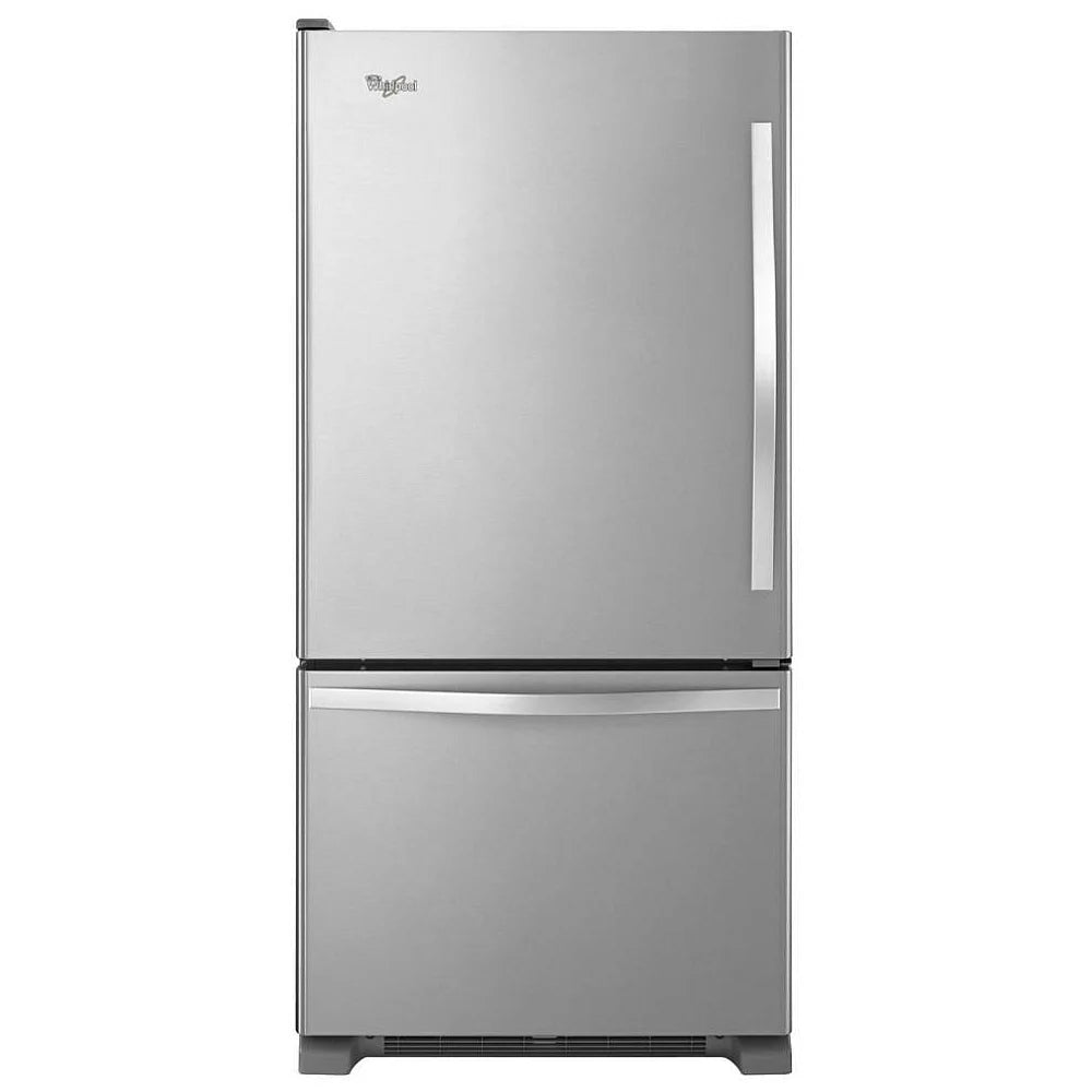 30" Whirlpool Bottom Freezer Refrigerator, ENERGY STAR Certified, Stainless Steel (WRB329LFBM01)