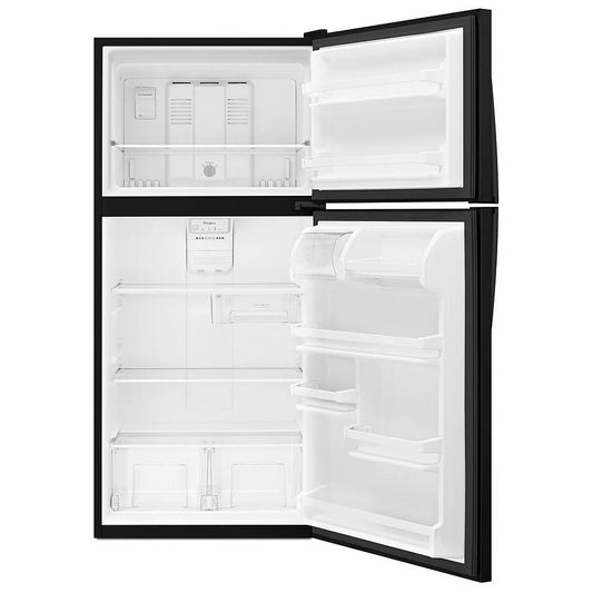 30" Whirlpool 18.2 Cu. Ft. Top Freezer Refrigerator - Black (WRT318FZDB06)