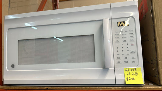 GE 1.6 cu. Ft. Over the Range Microwave Oven in White