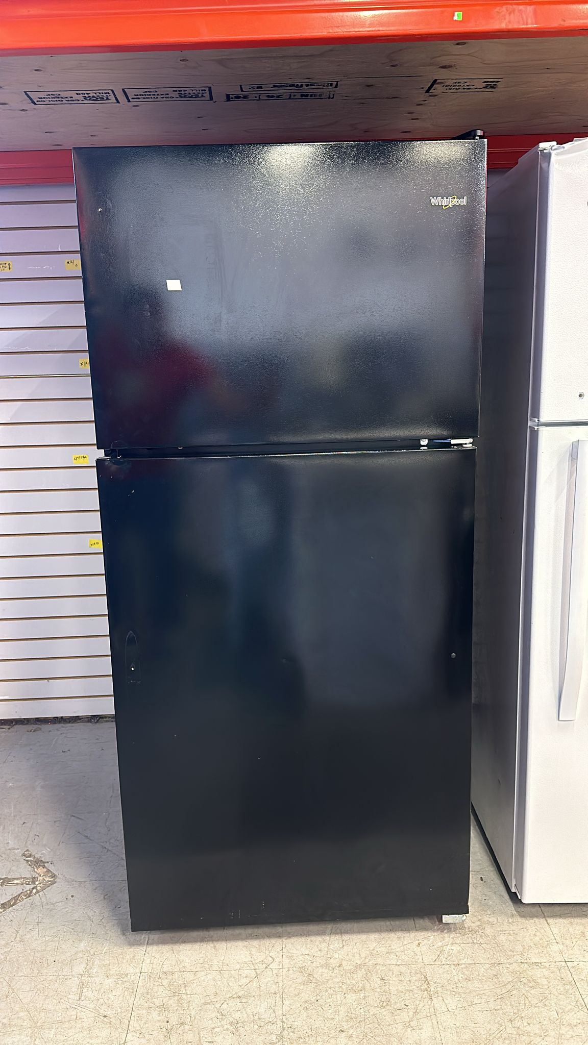 30" Whirlpool 18.2 Cu. Ft. Top Freezer Refrigerator - Black (WRT318FZDB06)