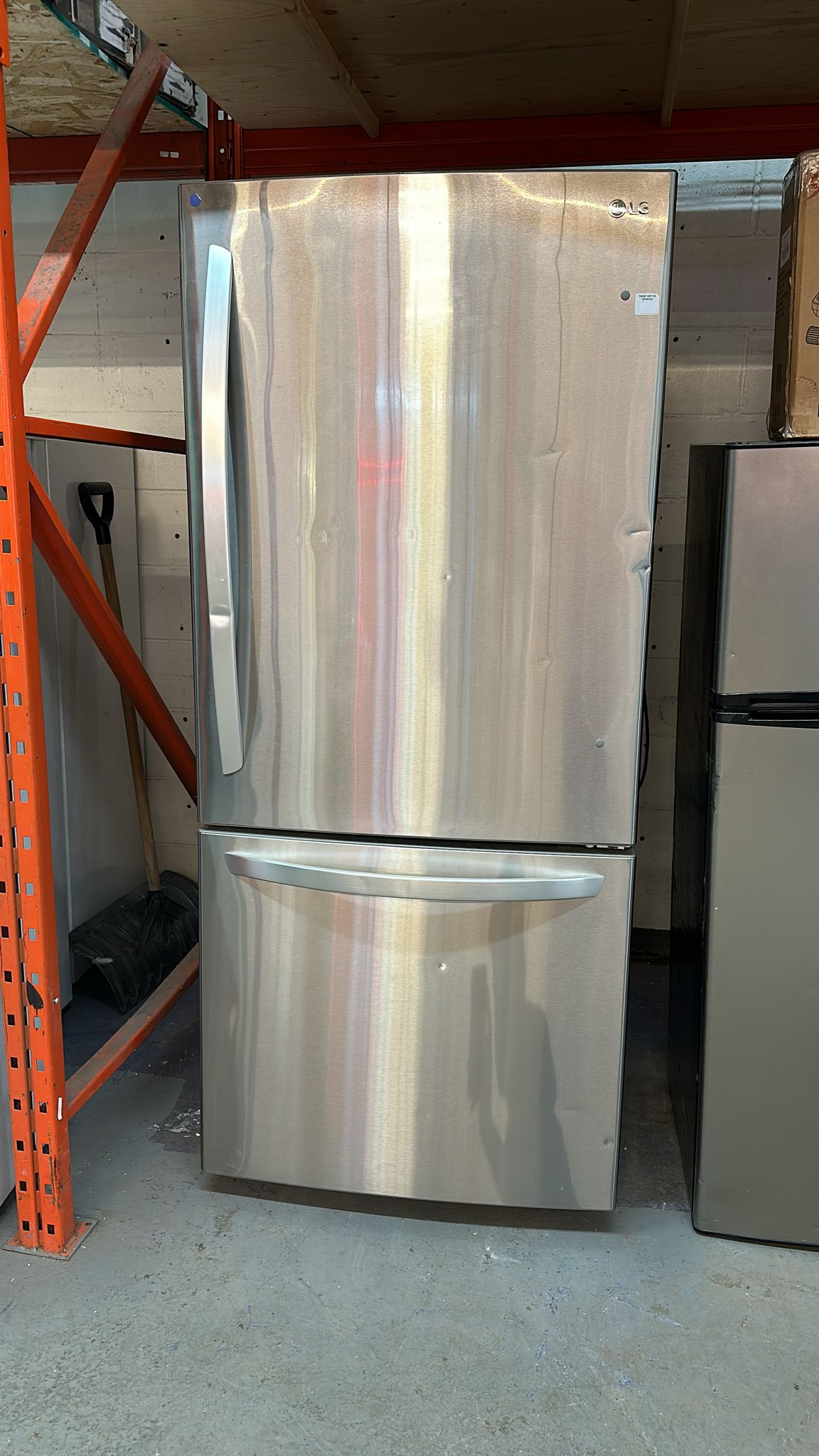 30" LG Bottom Mount Freezer Refrigerator (LRDNS2200S) Stainless Steel