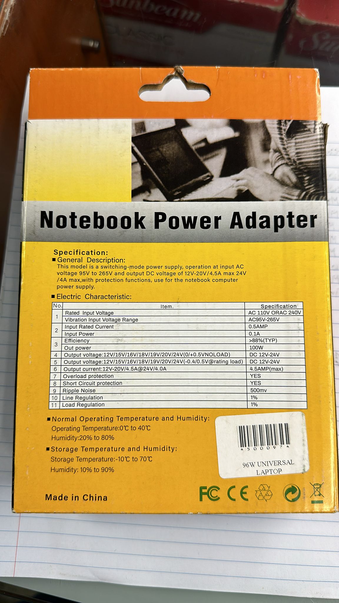 Notebook Power Adapter