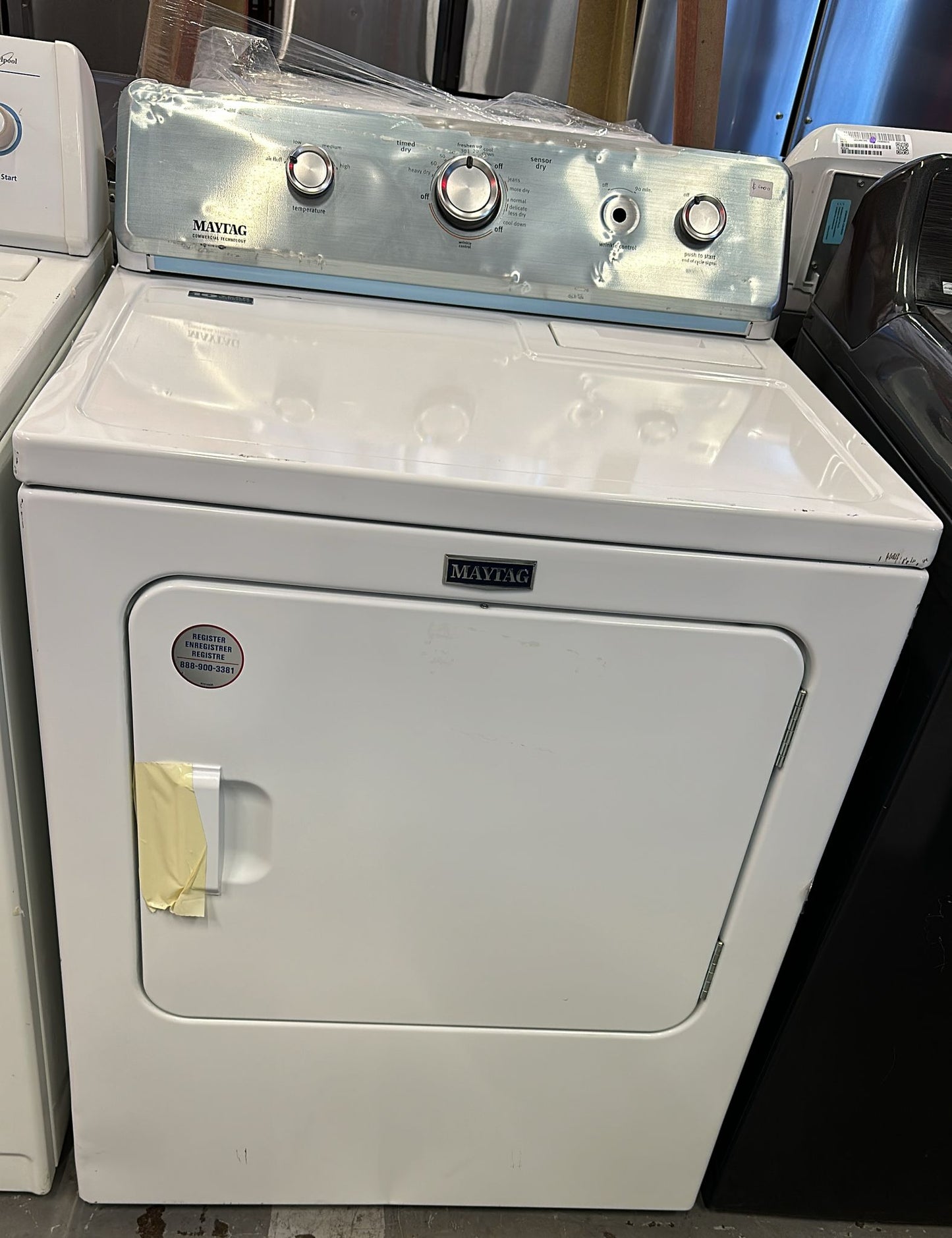 Maytag Large Capacity Top Load Dryer with Wrinkle Control (MEDC465HW0)