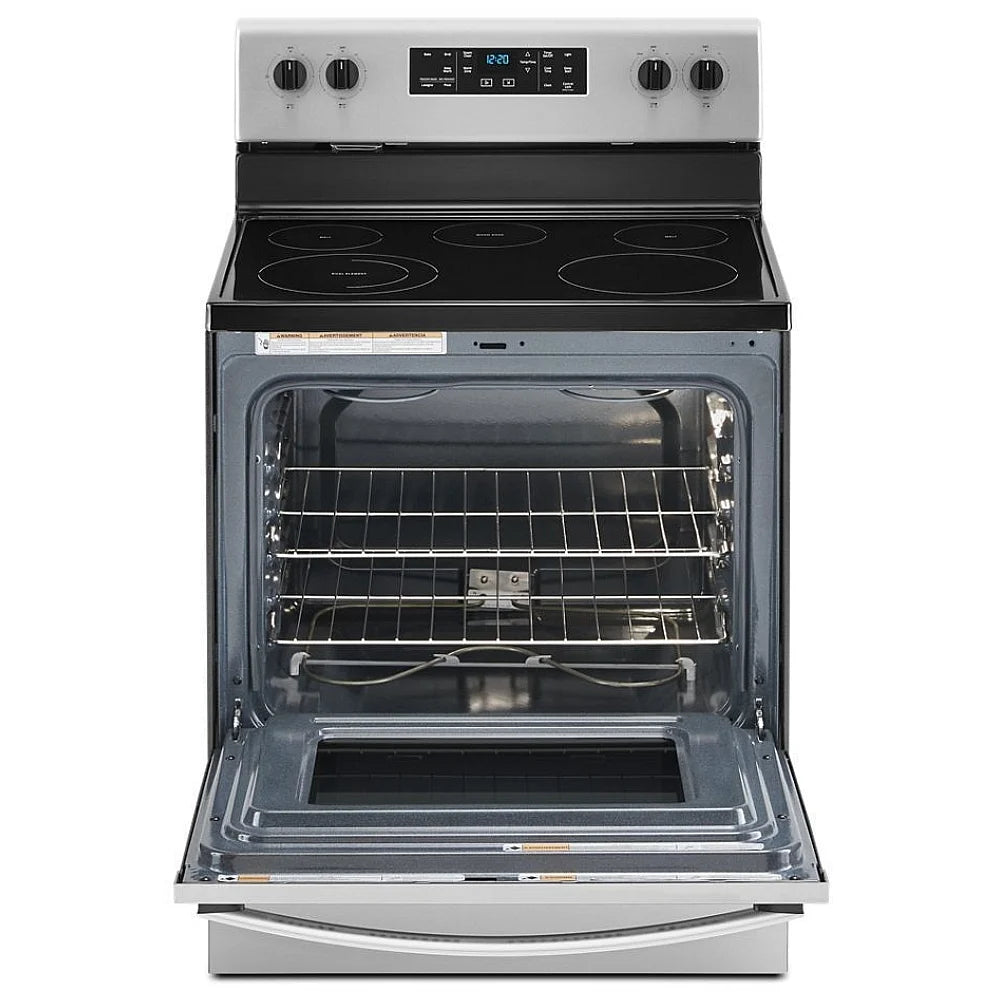 5.3 cu. ft. Whirlpool® Electric Range with Frozen Bake™ technology  (YWFE5150JS)