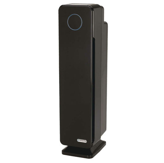 GermGuardian AC5350B Elite 4-in-1 HEPA Filter & UVC Tower Air Purifier, Removes Allergens & Odors, Black, Small-Medium Room