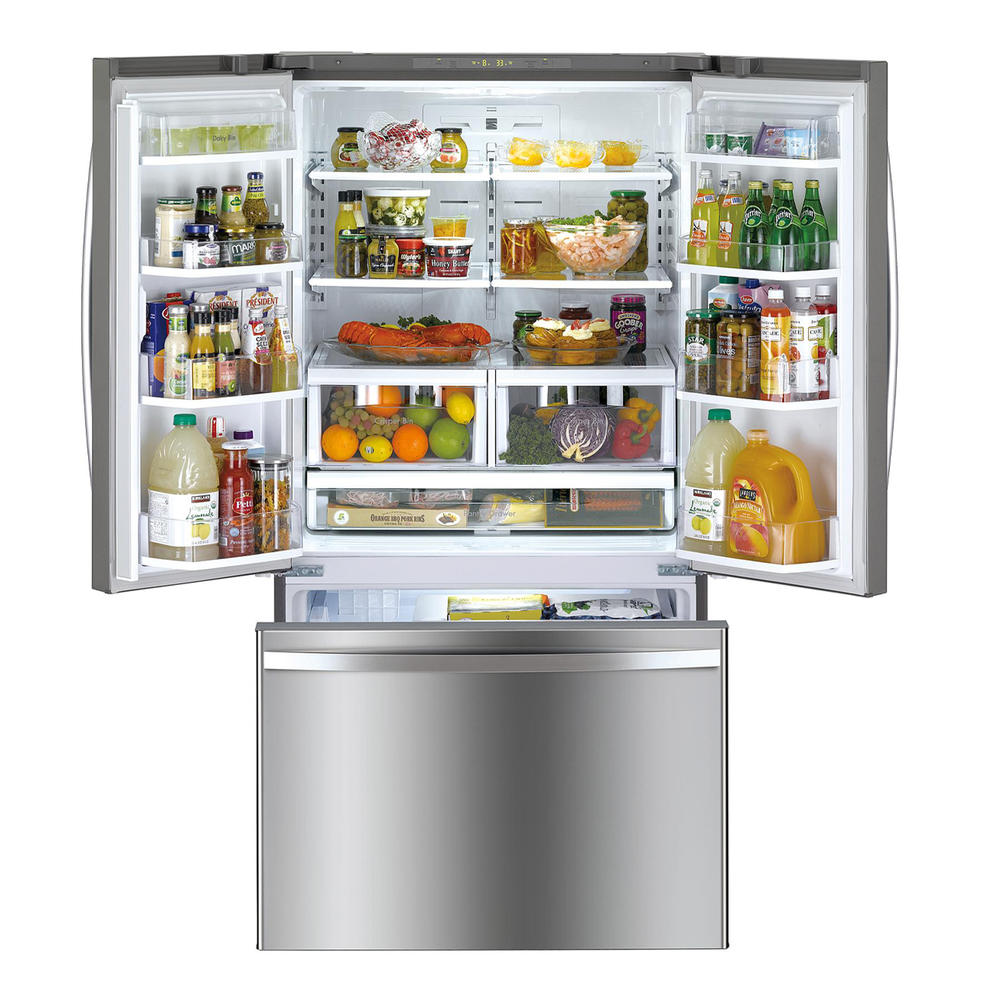 36" Kenmore 26.1 Cu. Ft. French Door Refrigerator With Ice Maker - Fingerprint Resistant Stainless Steel